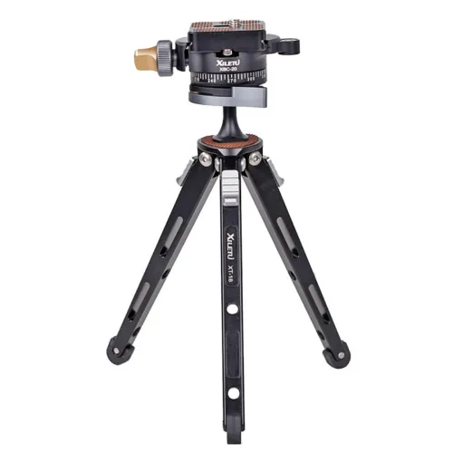 XILETU XBC20 XBC20+XT18 Desktop Bracket Mini Tabletop Tripod and Ball Head XJ-8 Clip For DSLR Camera Mirrorles Camera Smartphone