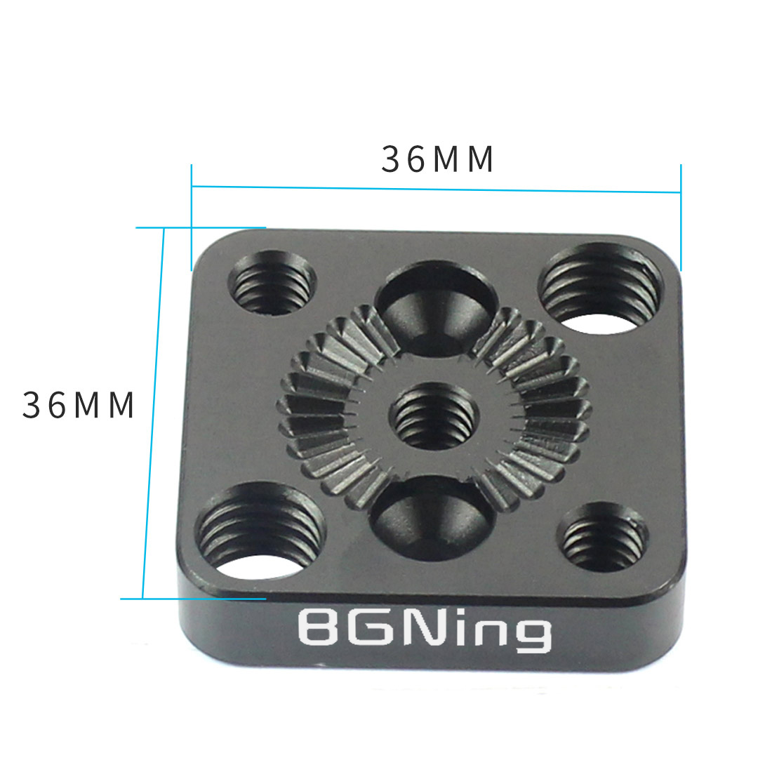 BGNing Handle Gimbal External Mounting Plate Quick Release for Arri Standard Rosette 1/4 Screw Monitor Holder M4 to 3/8 for DJI Ronin S
