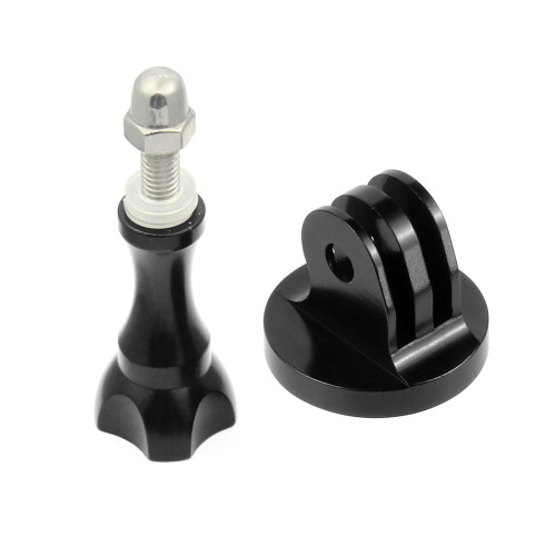 BGNing CNC Aluminium Tripod Mount Adapter With Metal Long Screw for GoPro Hero 7 6 5 XIAOYI SJCAM Sports Action Camera Photo Studio Acc
