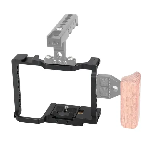 BGNing Aluminum Camera Cage Camera Stabilizer Rig Protective Case for Sony a7R II a7S II a7 III a9 SLR Camera