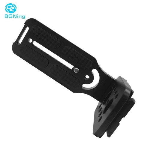 BGNing BL-132D Universal L-Shaped QR Vertical Shooting Board Quick Release Plate w/ 1/4 Screw for SLR Camera Hydraulic Ballhead