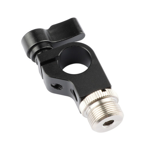 BGNing Microphone 15mm Tube Clamp 1/4 to 5/8 Screw Connector for Micro SLR Camera