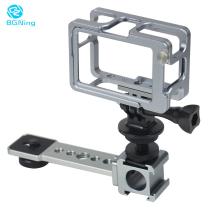 BGNing Triple Cold Shoe Mount Adapter Microphone Extension Bar for Moza Gimbal Phone Stabilizer for Monitor LED Video Light