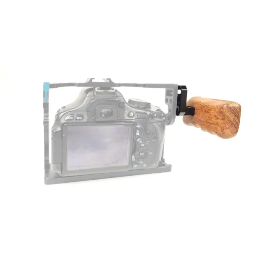 BGNING Camera Accessories Rabbit Cage Wooden Handle with Connector for Panasonic GH Camera