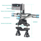 BGNing Bike Bicycle Bracket Damping Shock Absorber Mount Fixed Clip Tripod for OSMO Action for gopro hero action camera Accessories