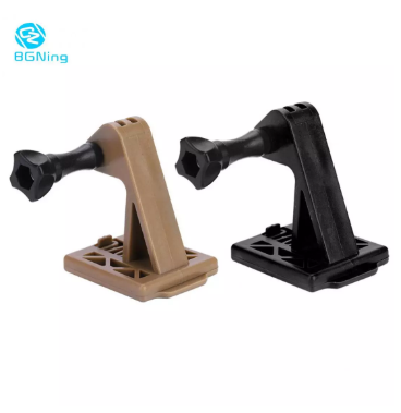 BGNing Nylon Helmet Mounting Base Fix Bracket w/ Screw Nut Adapter for GoPro Hero 8 7 6 5 for YI for EKEN Sports Action Cameras