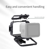 BGNing Plastic Protective Frame Housing Cold Shoe Extension Mount for GoPro Hero 9 Black Camera Waterproof Underwater Case for Gopro9