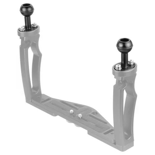 BGNing Aluminum 1  inch Ball Head Mount w/ M5 Screws for Diving SLR Cameras Bracket Tray Tripod Clip Adapter Sports Accessories