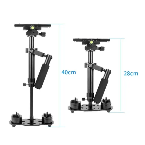 BGNing Aluminum Handheld Stabilizer Adjustable Tripod Mount for Mobile Phone DV SLR Video Camera Shake Shock Bracket Support 2KG