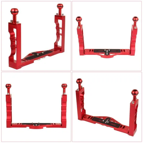 BGNing New Upgrade Underwater DSLR Camera Handheld Tray Bracket Stabilizer Rig Light Support for DJI OSMO for Gopro13 for Insta360 Mount