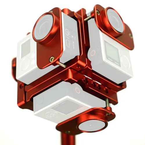 BGNing Full Shot 360 /720 Degree Spherical Panorama Frame Mount Bracket VR Video Aerial FPV Photography for Gopro HD Hero Camera