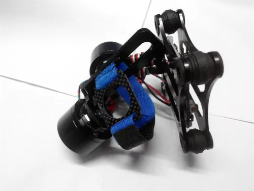 BGNing Aluminum Gimbal Camera Mount PTZ w/ Brushless Motor Controller for Gopro 2/3/3+ FPV For DJI Phantom Color Black