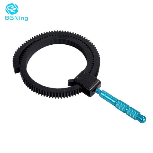 BGNing 1x Adjustable Rubber Follow Focus Gear Ring Belt 49mm to 82mm Grip for DSLR Camcorder Camera SLR Photography Accessories