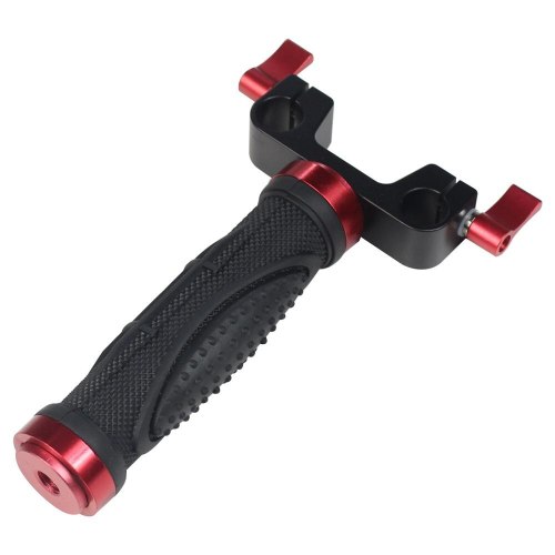 BGNing 1/4  DSLR Rod Clamp Mounting Adapter for 15mm Rail Rig Follow Focus System w/ Handle Grip Bracket DV Video Vlog Film Photography