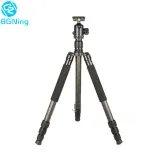 BGNing Carbon Fiber Max Loading 10KG/14KG/20KG DSLR Camera Tripod Photography Stand Support w/ Panoramic Fine-tuning Gimbal Kit