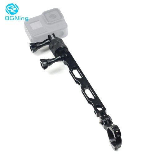 BGNing 360Degree Rotation Bike Clamp Clip Mount w/ Selfie Extension Arm Bracket for GoPro Max 8 7 6 5 for AKASO EK7000 4K Sports Camera