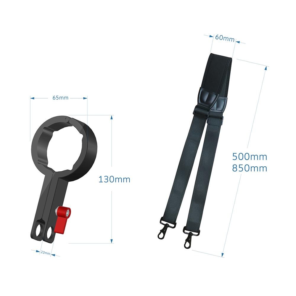BGNing Hang Buckle Hand Release Shoulder Strap Belt Sling Clasp for DJI RONIN S 3 Axis Gimbal Stabilizer with Fix Clip Clamp