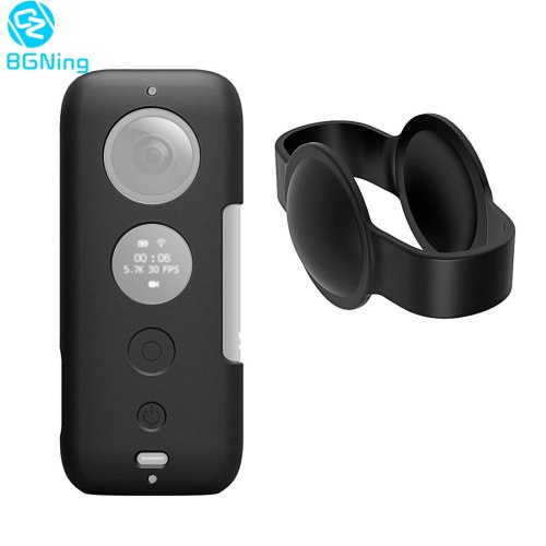 BGNing Portable Soft Silicone Case Anti Scratch Protective Cover with Lens Protector for Insta360 One X Camera Accessories