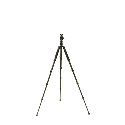 BGNing Carbon Fiber Max Loading 6KG DSLR Camera 5 Sections Tripod with Quick Release Plate QR Board Gmibal SLR Mounting Bracket