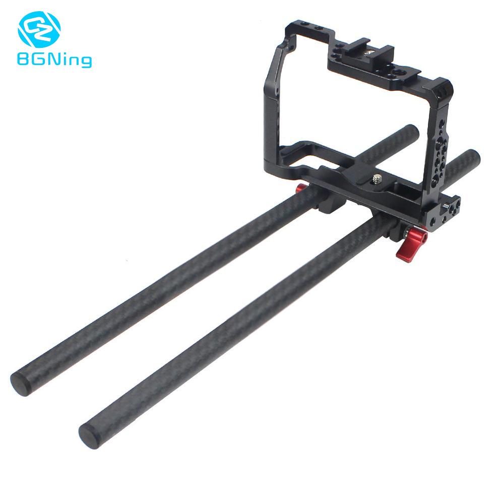 BGNing CNC Camera Cage for Fujifilm X-T3 /XT3 /XT2 /X-T2 SLR Photography Stabilizer Rig 15mm Rail Rod Clamp Follow Focus System Support