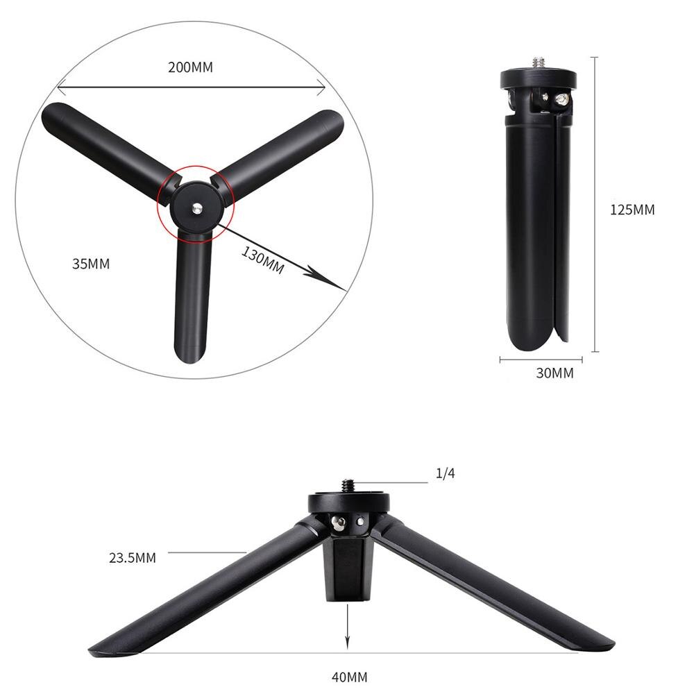 BGNing Mini Tripod with 1/4  inch Screw for DSLR Action Sports Cameras for Smartphone Stabilizer Holder Table Tripod Light Stand