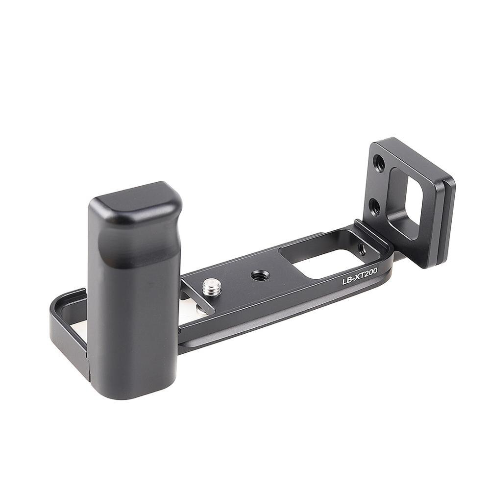 BGNing Aluminum Quick Release Vertical Plate with Hand Grip Mount Bracket for Fujifilm XT200 Camera Cage L Board for Fuji X-T200