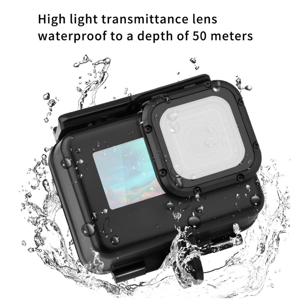 BGNing Waterproof Housing Case for GoPro Hero 9 Black Diving Shell Underwater 50m Dive Cover for Go Pro 9 Camera w/ Touch Screen