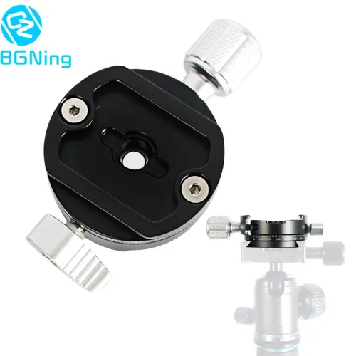 BGNing Aluminum 360degree Rotation Mini Portable Panorama Camera Tripod SLR Quick Release Clamp for Arce Swiss Plate w Conversion Screw