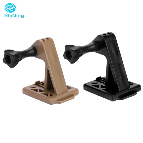 BGNing Nylon Helmet Mounting Base Fix Bracket w/ Screw Nut Adapter for GoPro Hero 8 7 6 5 for YI for EKEN Sports Action Cameras