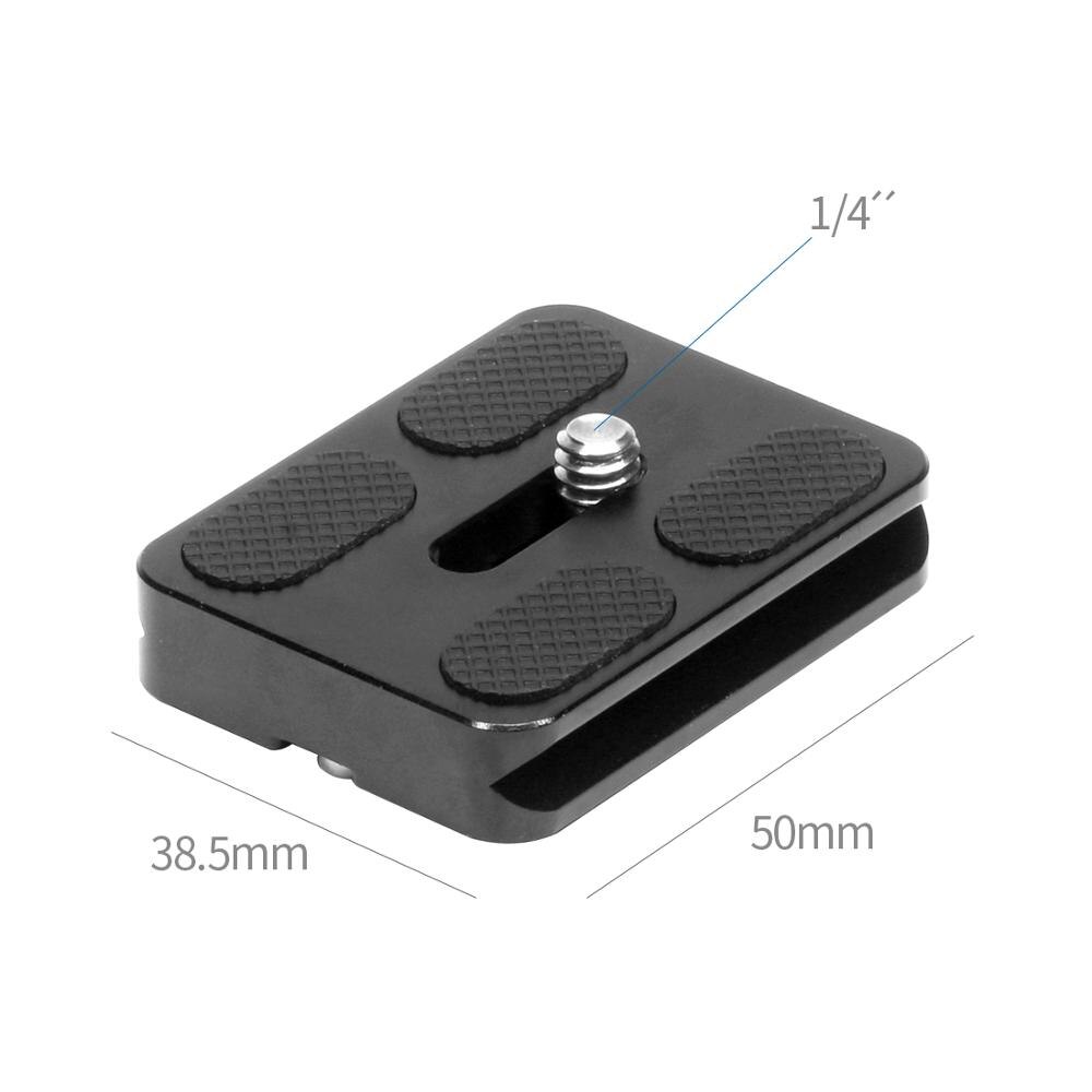 BGNing PU-50 60 70 SLR Camera Tripod Gimbal Quick Release Plate DLSR PU50 QR Board with 1/4  Inch Screw Photography Accessories