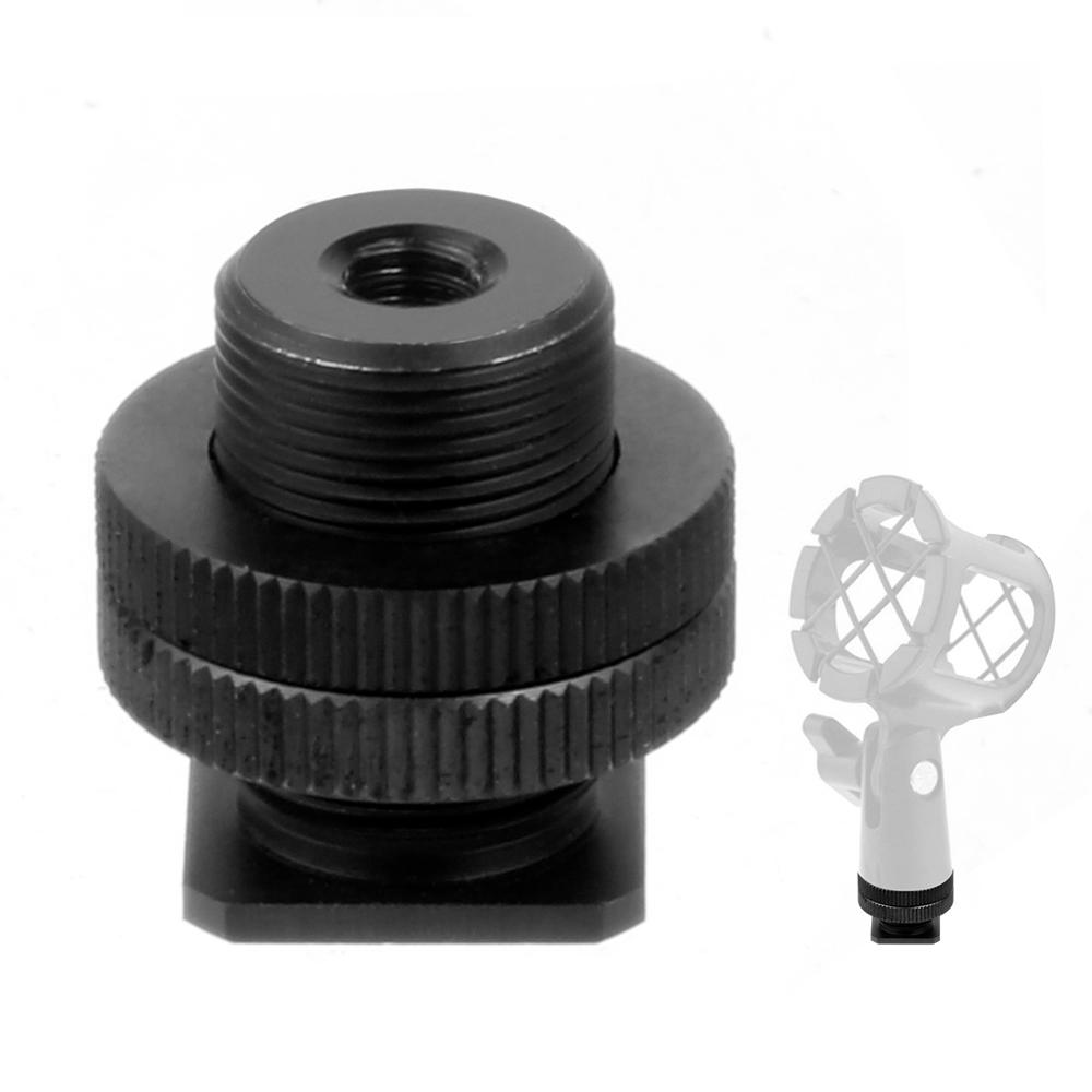 BGNing 1/4  to 5/8  Inch Thread Female to Male Adapter Screws with Dual Lock Nuts Tripod Mic Cold Shoe Mount DSLR Camera Accessories