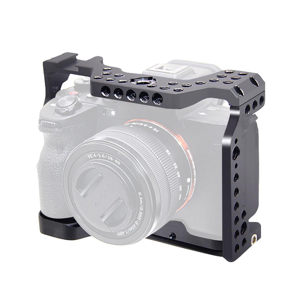 BGNing Aluminum Camera Form-fitting Cage for Sony A7S3 Rig Quick Release L Plate Bracket for Alpha A7SIII 7S III DSLR Accessory