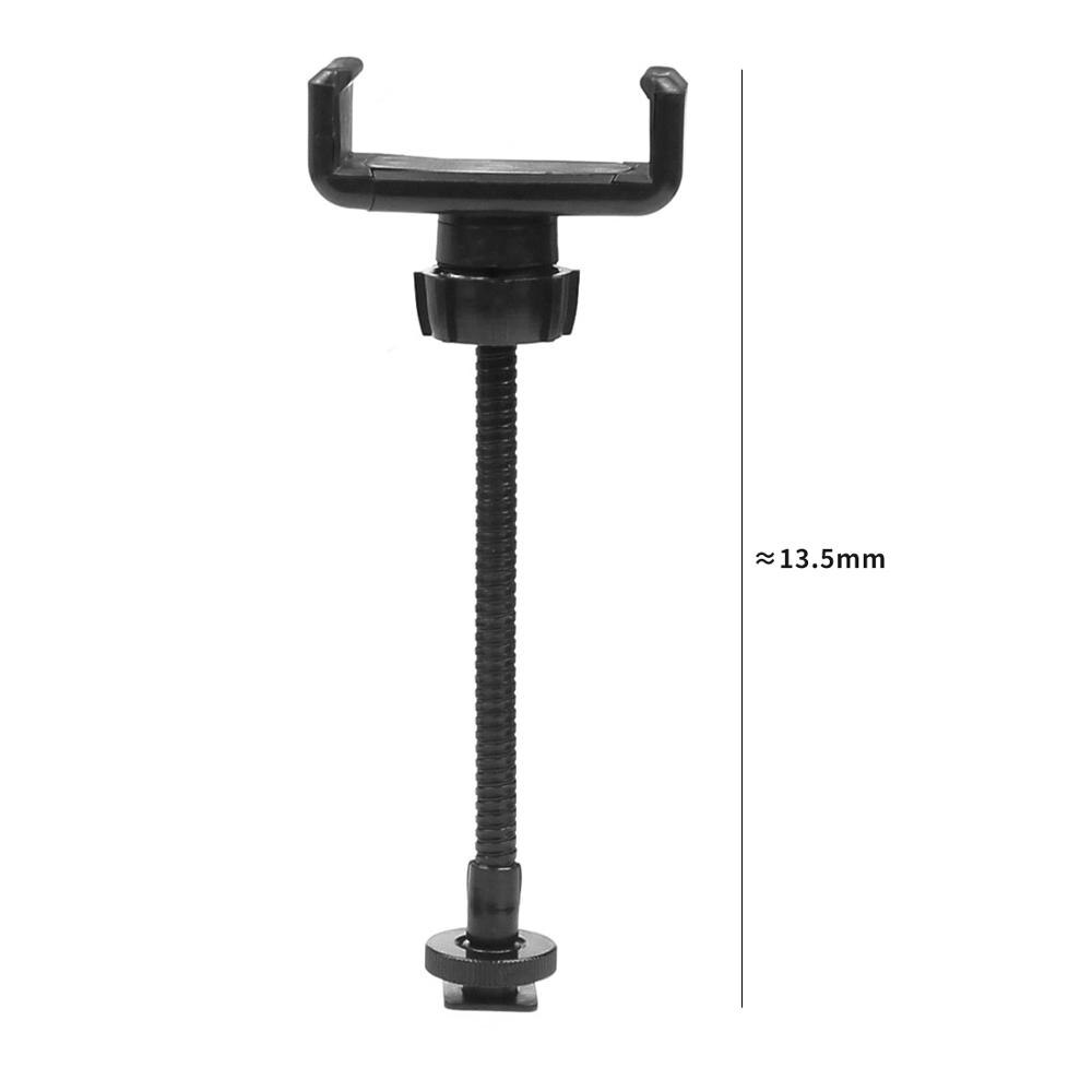 BGNing Portable Tripod Monopod Hose Phone Clip Live Smartphone Clamp Holder Camera Light Stand with 1/4  Thread & Hot Shoe Mount