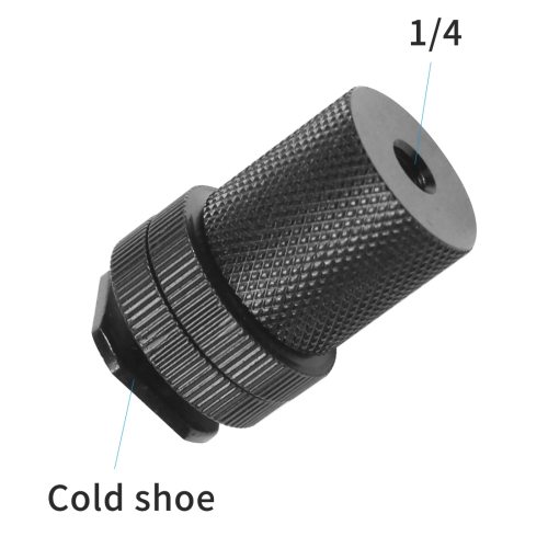 BGNing Camera Flash Light Stand Adapter  1/4  to 1/4  Double Layer Thread Tripod Plate Screw Mount for camera Speedlite Mic