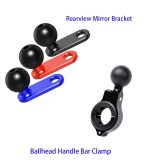 BGNing 1 inch Ball Head Mount Adapter Motorcycle Bicycle Handle Bar Clip Rearview Mirror Bracket for GoPro Hero 8 Camera for RAM Mounts