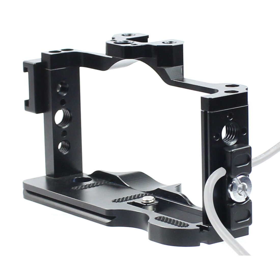 BGNing Camera Cage Grip Rig Video DSLR Stabilizer Extension Bracket Case w Cold Shoe 1/4 3/8 Mount Vlog Tripod for Sony ZV1