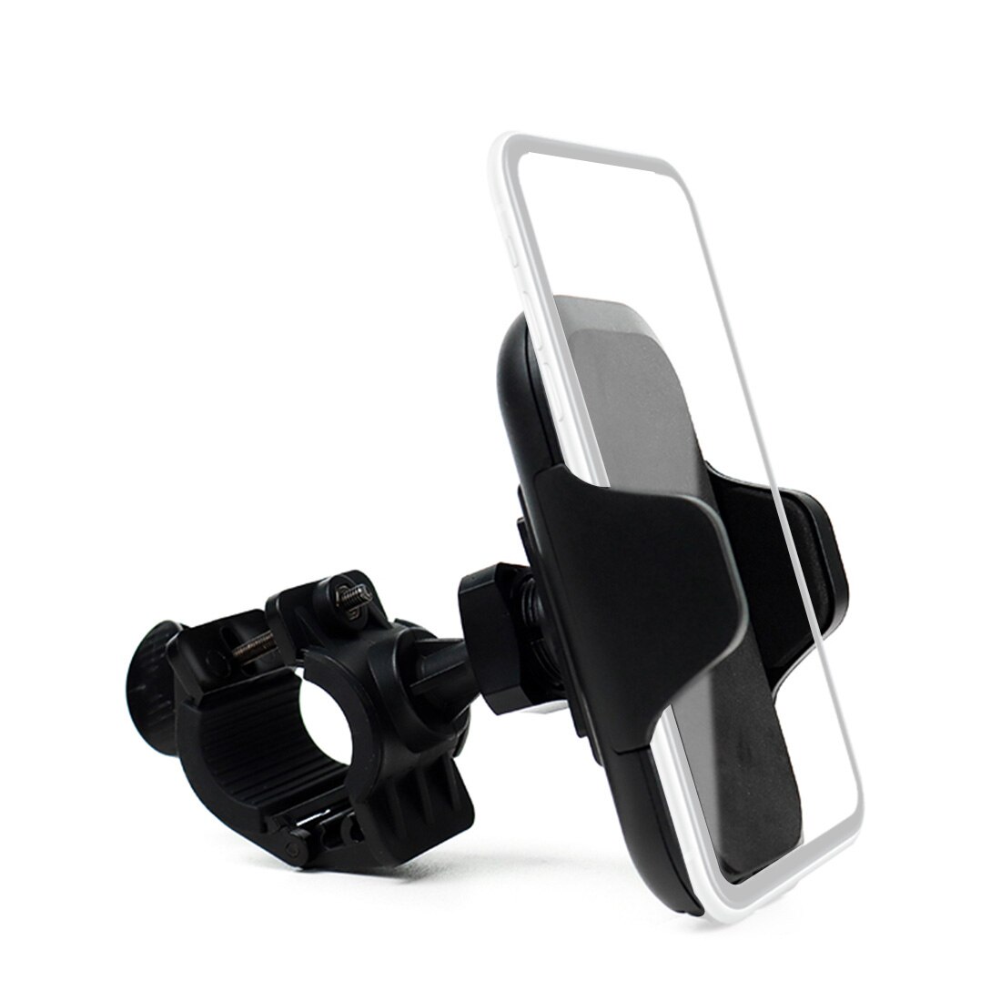 BGNing Univesal 360 Rotating Mobile Phone Holder Motorcycle Clip Bike Handle Bar 14-33mm Clamp Mount Support for 47-105mm Smartphones