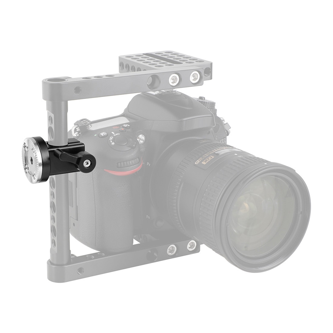 BGNing 15mm Single Rail Rod Clamp With M6 ARRI Style Rosette Mount For DSLR Camera Cage Rig System Handgrip Accessories