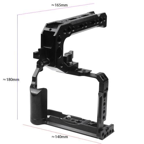 BGNing Aluminum Camera Cage Cover for Fujifilm XT20 Protective Case Rig Kit for FUJI XT30 w/ Cold Shoe Mount Top Handle Grip 3/8  Screw