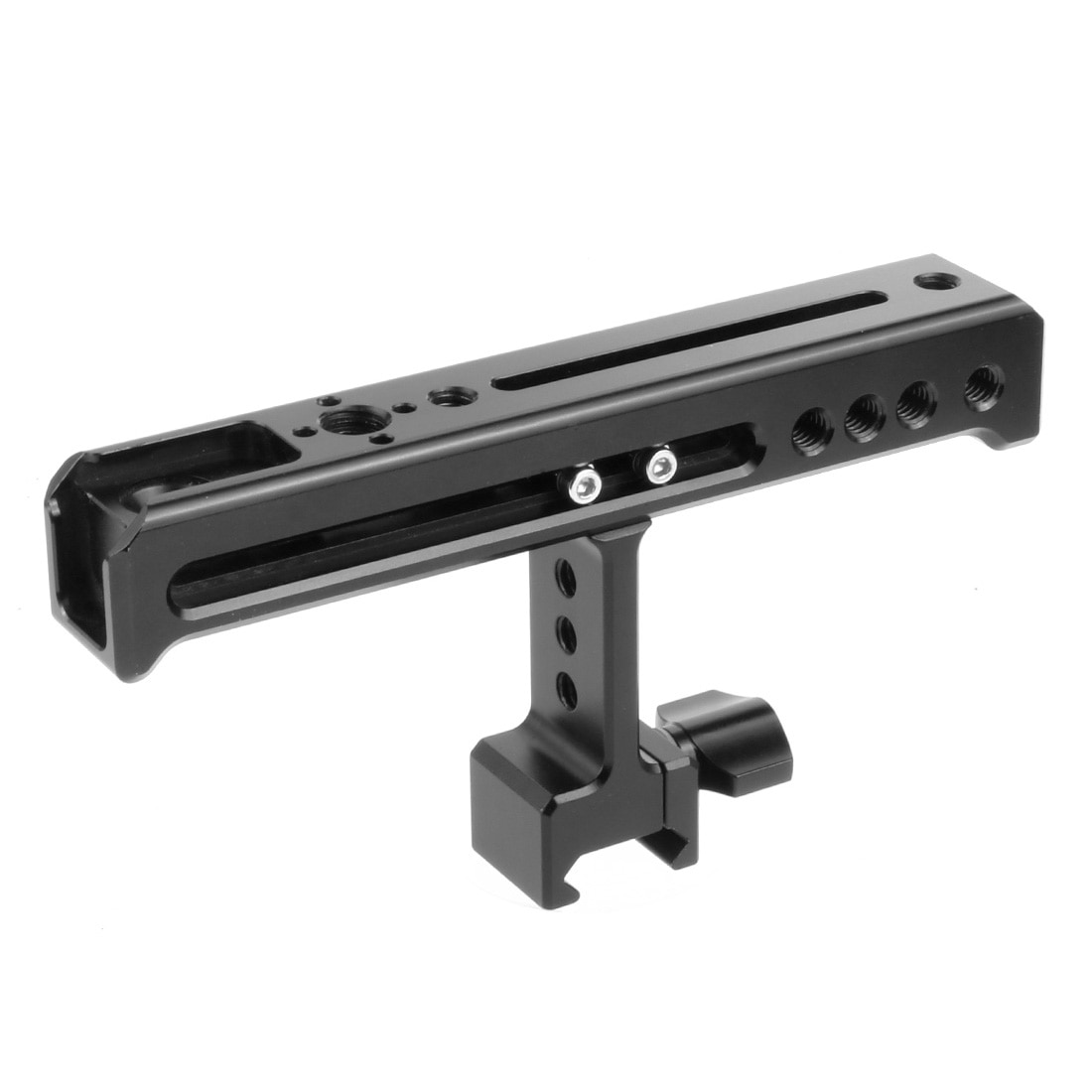 BGNing Universal Camera Handle NATO Rail Cheese Top Hand Grip with Cold Shoe Arri Mount for Camcorder Monitor DSLR SLR Cage Rig