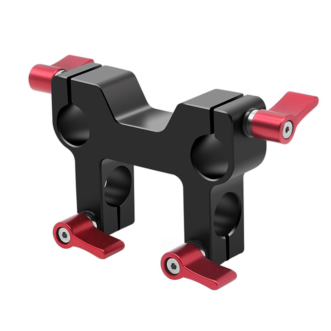 15mm Rod Clamp Railblock For Camera 15mm Rail Support System w 1/4 -20 Mounting Points For DSLR Camera Shoulder Rig Follow Focus