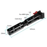 Gimbal Handle Accessories Extension Quick Release Arm Bracket Monitor Mount Plate For DJI RS2/RSC2