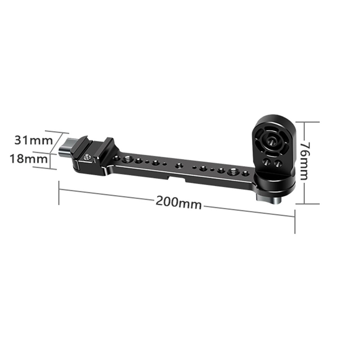 Gimbal Handle Accessories Extension Quick Release Arm Bracket Monitor Mount Plate For DJI RS2/RSC2