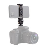 Cold Shoe Mobile Phone Clip Monitor Holder Mount for iPhone for Canon for Nikon for Sony DSLR Cameras Vlog Flash Bracket