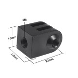 Aluminum Alloy Mini Tripod Adapter Action Cameras Base 1/4  M6 Thread Mount for GOPRO for Insta360 for SJcam for DJI Accessories