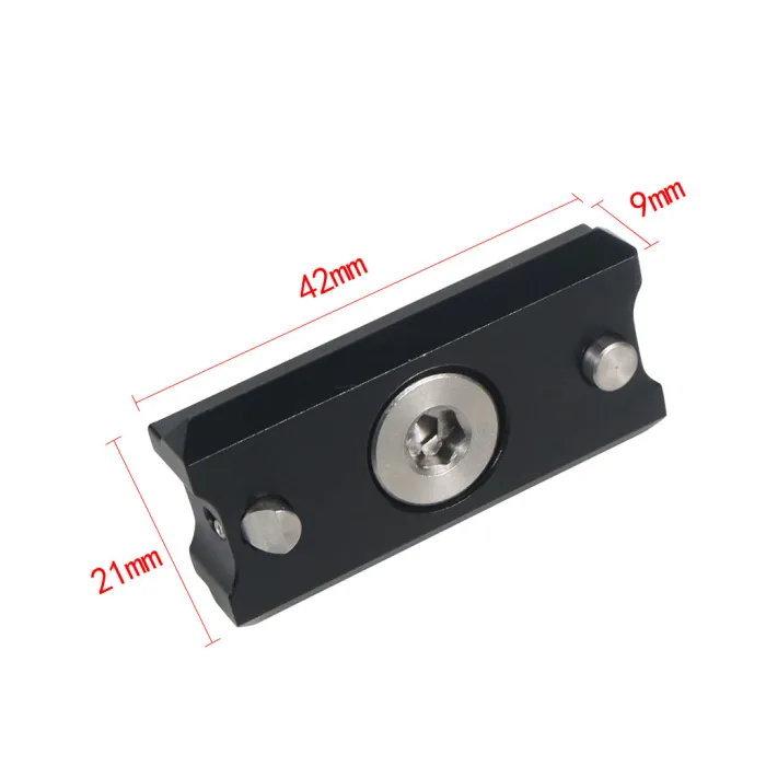 Quick Release Safety Rail 54mm/42mm NATO Rail with 1/4  3/8''Mounting Screws for DSLR Camera Cage Rig Photo Studio Accessories
