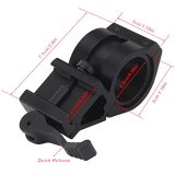 BGNing Bike Torch Clamp, Universal Clip Torch Bicycle Mount for 20mm Standard Picatinny Rail Holder Quick Release Bracket Compatible with GoPro