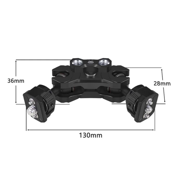 BGNing Magic Arm 360 Rotation Double Ball Head with Arri Pin 1/4 3/8 Screw Adapter for Sony A7C /Fuji XT4 Camera Cage Extension