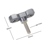BGNing Magic Arm 360 Rotation Double Ball Head with Arri Pin 1/4 3/8 Screw Adapter for Sony A7C /Fuji XT4 Camera Cage Extension