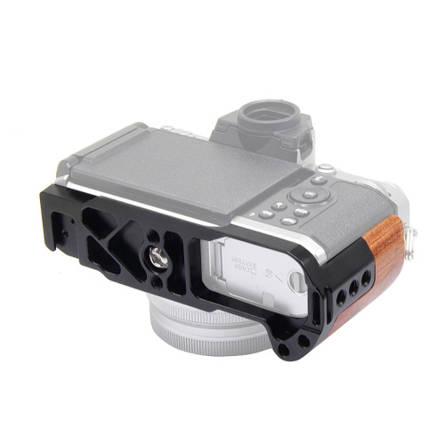 Wooden Side Handle Bracket Tripod Quick Release Plate Base L Type Handgrip For NIKON ZFC z-fc Digital Camera Tripod Accessories